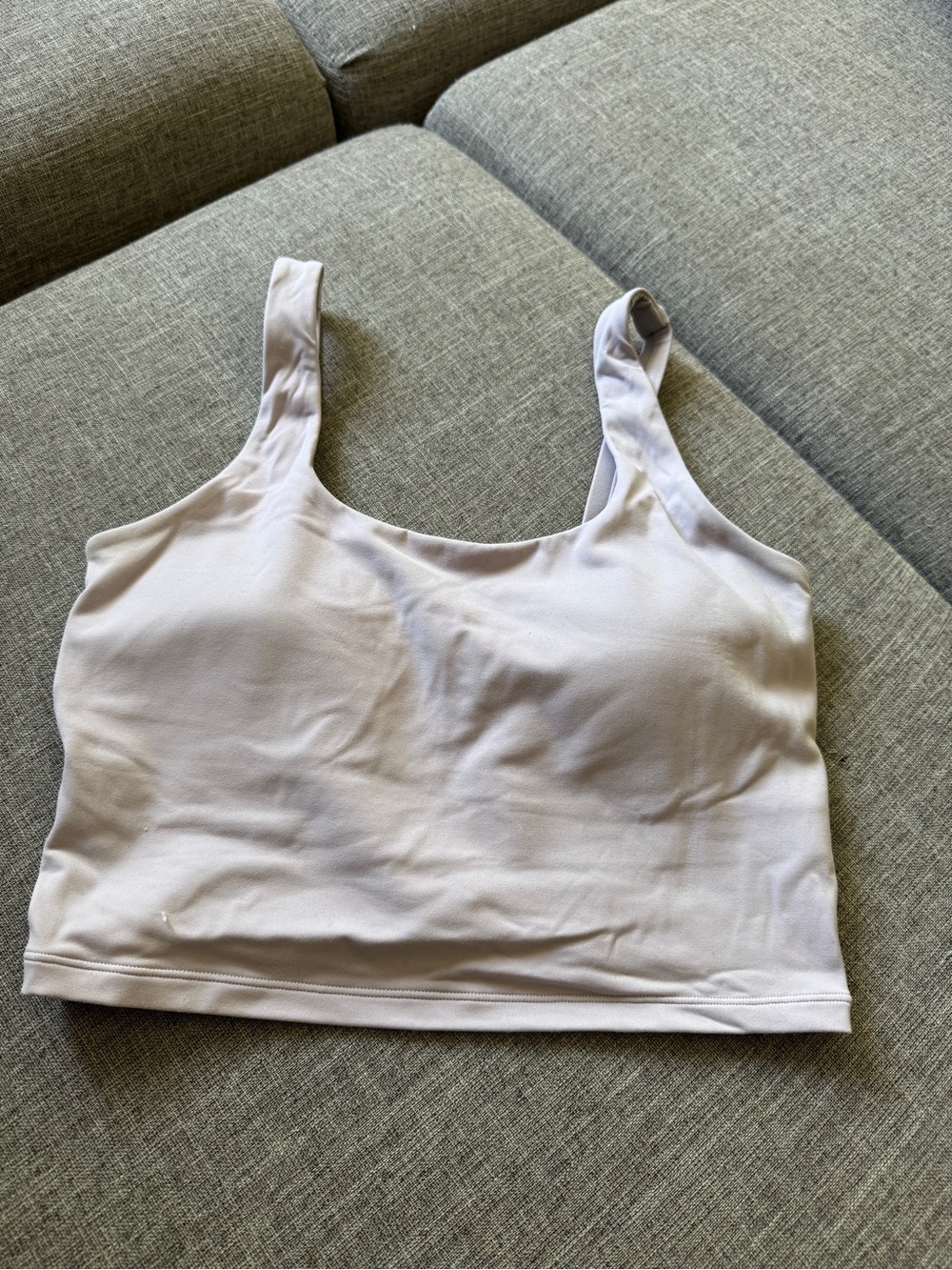 Scoop Neck Tank Top in Light Lavender
